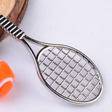 Maxbell Tennis Ball Racket Pendant Keyring Key Chain Gift - Orange - Aladdin Shoppers