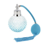 Maxbell 2pcs Vintage Glass Perfume Bottle Spray Atomizer Gift Blue & Purple 100ML