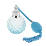 Maxbell 2pcs Vintage Glass Perfume Bottle Spray Atomizer Gift Blue & Purple 100ML