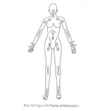 1/6 Scale Seamless Big Busts Female Body Hip Vest Dress for Phicen Kumik Toy