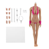 1/6 Scale Seamless Big Busts Female Body Hip Vest Dress for Phicen Kumik Toy