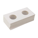 Maxbell 100PCS Cardboard Coin Holders Flips Mylar Coin Supplies 27.5mm + 35mm