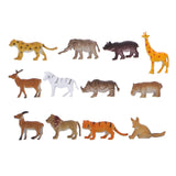 Maxbell Maxbell Set of 12 Wild Zoo Animal Model Figure Toys Kids Party Bag Filler Loot Favours