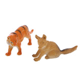 Maxbell Maxbell Set of 12 Wild Zoo Animal Model Figure Toys Kids Party Bag Filler Loot Favours