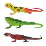 Maxbell Maxbell Vivid Reptile Animal Rubber Lizard Model Figure Educational Toy - Wine Red