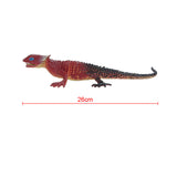 Maxbell Maxbell Vivid Reptile Animal Rubber Lizard Model Figure Educational Toy - Wine Red