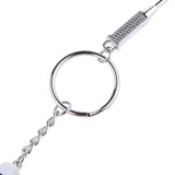 Mini Bedminton Racket Shuttlecock Pendant Keyring Key Chain Gift White