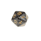 7X Polyhedral Dice 16mm for Dungeons and Dragons DND MTG Table Games Black