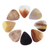 10x8pcs QUALITY HANDCRAFTED HORN GUITAR PICKS