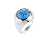 Maxbell Metal Ring with Zero and Zhu Character for Naruto Akatsuki Members Cosplay