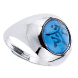 Maxbell Metal Ring with Zero and Zhu Character for Naruto Akatsuki Members Cosplay