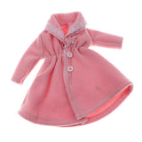 Maxbell Adjustable Doll Stand Display Holder And Pink Plush Coat For Barbie Dolls