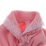 Maxbell Adjustable Doll Stand Display Holder And Pink Plush Coat For Barbie Dolls