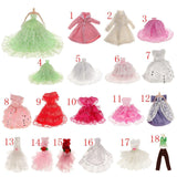 Maxbell Adjustable Doll Stand Display Holder And Pink Plush Coat For Barbie Dolls