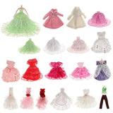 Maxbell Adjustable Doll Stand Display Holder And Pink Plush Coat For Barbie Dolls