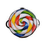 Maxbell Hand Held Tambourine Drum Bell Metal Jingles Musical Educational Toy 4''+8''