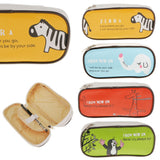 Maxbell Maxbell Cute Animal Paint PU Makeup Bag Kids School Pen Pencil Bag Case - Yellow