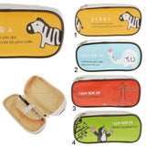 Maxbell Maxbell Cute Animal Paint PU Makeup Bag Kids School Pen Pencil Bag Case - Yellow