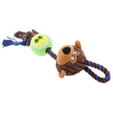 Maxbell Maxbell Plush Knot Cotton Rope Monkey Design Pet Dog Puppy Chew Exercise Play Toy