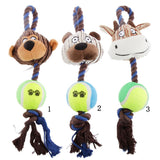 Maxbell Maxbell Plush Knot Cotton Rope Monkey Design Pet Dog Puppy Chew Exercise Play Toy