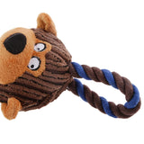 Maxbell Maxbell Plush Knot Cotton Rope Monkey Design Pet Dog Puppy Chew Exercise Play Toy