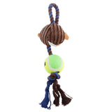 Maxbell Maxbell Plush Knot Cotton Rope Monkey Design Pet Dog Puppy Chew Exercise Play Toy