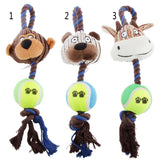 Maxbell Maxbell Plush Knot Cotton Rope Monkey Design Pet Dog Puppy Chew Exercise Play Toy