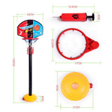 Maxbell Maxbell Kids Portable Basketball Toy Set with Stand Ball & Pump Indoor Outdoor Game