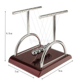 Maxbell Maxbell 9x7x8.5cm Newton Cradle Executive Balance Ball Pendulum Toys T Shape-S