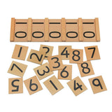 Maxbell Maxbell Insert Wood Board Counting Number Pieces Maths Preschool Children Educational Toy