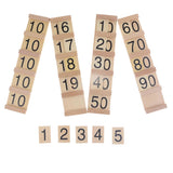 Maxbell Maxbell Insert Wood Board Counting Number Pieces Maths Preschool Children Educational Toy