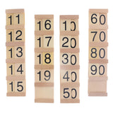 Maxbell Maxbell Insert Wood Board Counting Number Pieces Maths Preschool Children Educational Toy