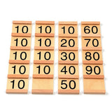 Maxbell Maxbell Insert Wood Board Counting Number Pieces Maths Preschool Children Educational Toy