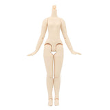 Maxbell Natural Skin Nude Body and Cute School Uniform Clothes for 1/6 Blythe Doll
