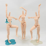 Maxbell Natural Skin Nude Body and Cute School Uniform Clothes for 1/6 Blythe Doll