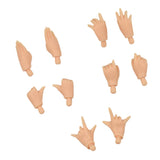 19-Joints Nude Body Parts & 5 Pairs Joints Movable Hand Set for Blythe Dolls
