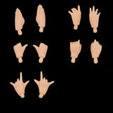 19-Joints Nude Body Parts & 5 Pairs Joints Movable Hand Set for Blythe Dolls