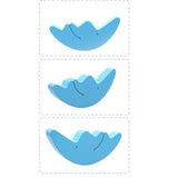 Maxbell 2 Sets Wooden Moon & Elephant Beam Balance Stacking Blocks Educational Toy