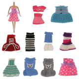 Pink Knit Strapless Dress w. Wrap Clothes Outfit for 29cm Barbie Doll Dress