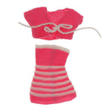 Pink Knit Strapless Dress w. Wrap Clothes Outfit for 29cm Barbie Doll Dress