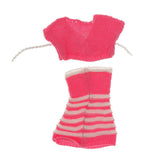 Pink Knit Strapless Dress w. Wrap Clothes Outfit for 29cm Barbie Doll Dress