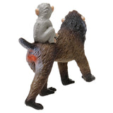 Maxbell Maxbell Realistic Mandrill Female With Baby Monkey Animal Model Figurine Kids Toy