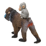 Maxbell Maxbell Realistic Mandrill Female With Baby Monkey Animal Model Figurine Kids Toy