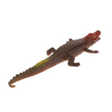 Maxbell Maxbell Simulation Animal Model - Rubber Crocodile Model Figures Kids Gift Joke Props Brown