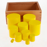 Maxbell Maxbell Beechwood Montessori 4 Sets Knobless Cylinders Kids Childrens Educational Toy