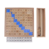 Maxbell Maxbell Beechwood Montessori Material - 1:100 Consecutive Numbers