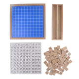 Maxbell Maxbell Beechwood Montessori Material - 1:100 Consecutive Numbers