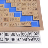 Maxbell Maxbell Beechwood Montessori Material - 1:100 Consecutive Numbers