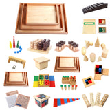 Maxbell Wooden Small Rectangle Tray for Montessori Early Educational Toys Kids Gift