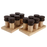 Maxbell Maxbell Wooden Montessori Sensorial Material Scent Holder Box Smelling Bottle Cylinder